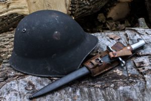 shtyk, Nozh, Oruzhie, 1918, Helmet, Knife, Old, Wood
