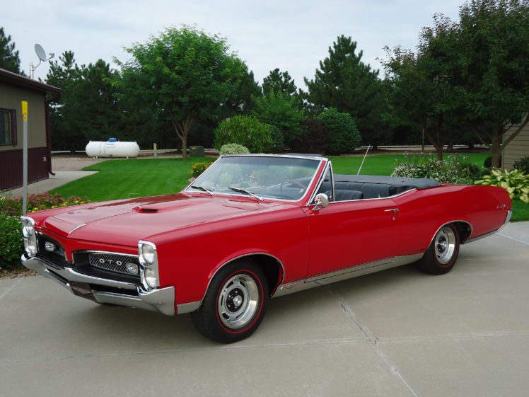 1967, Pontiac, Gto, Convertible, Muscle, Classic, Old, Red, Usa, 4320×3240 01 HD Wallpaper Desktop Background