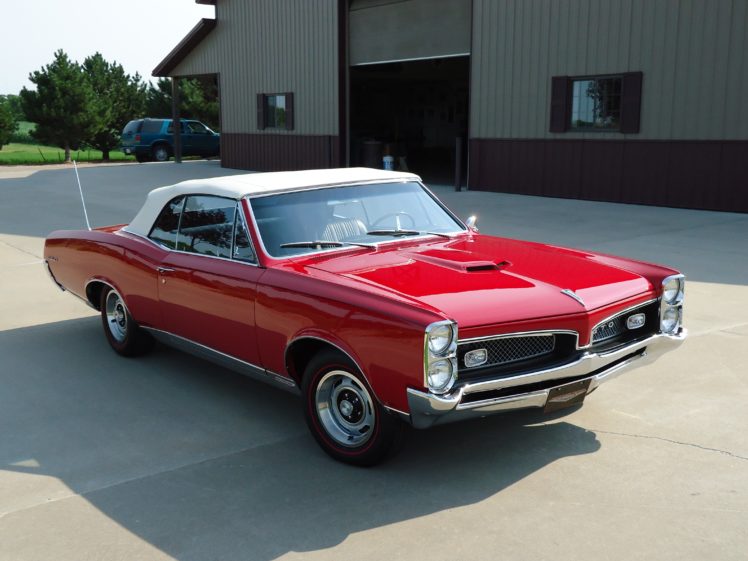 1967, Pontiac, Gto, Convertible, Muscle, Classic, Old, Red, Usa, 4320×3240 03 HD Wallpaper Desktop Background