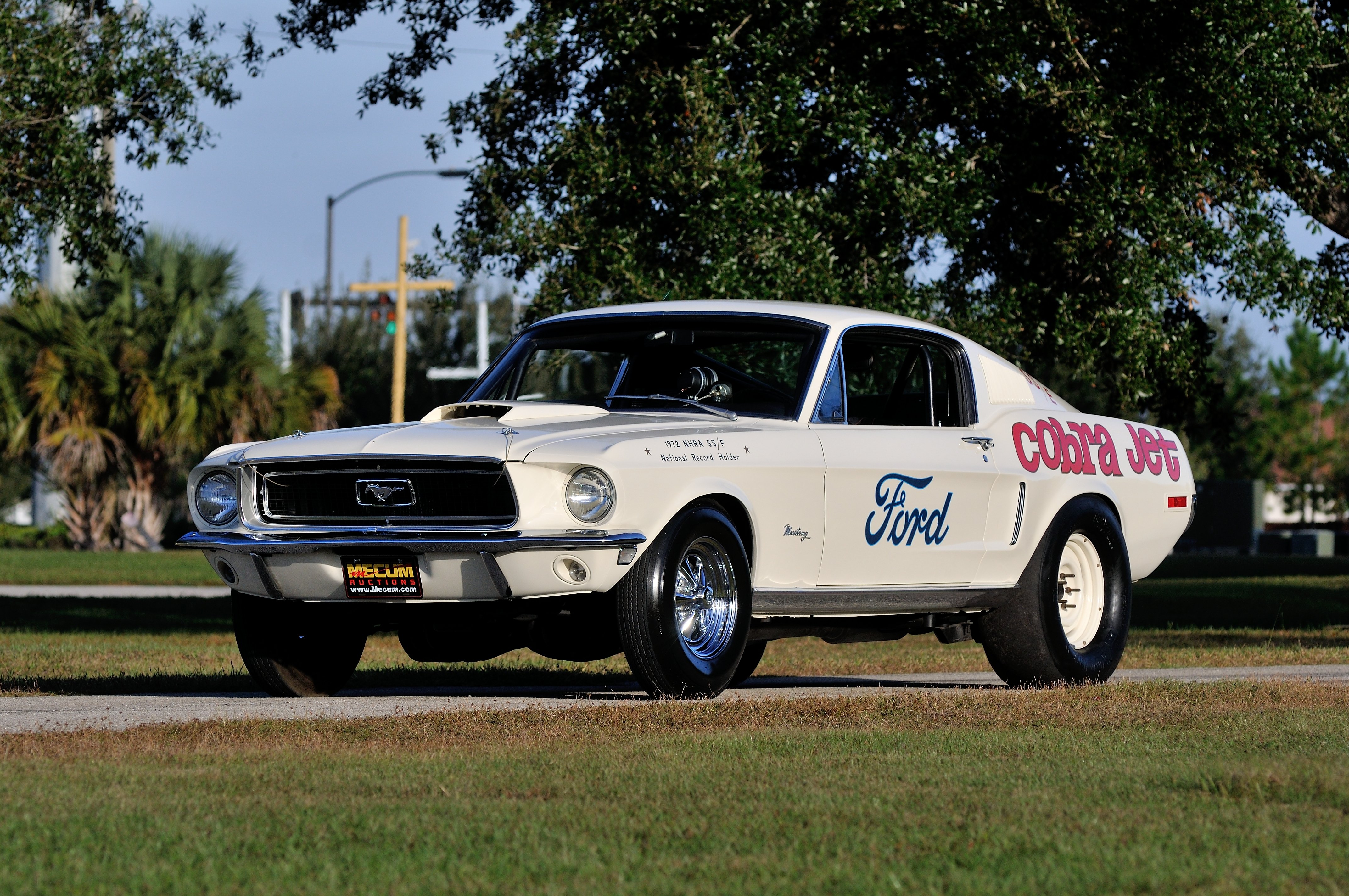 1968, Ford, Mustang, Cj, White, Muscle, Classic, Drag, Dragster, Race, Usa, 4288x2848 01 Wallpaper