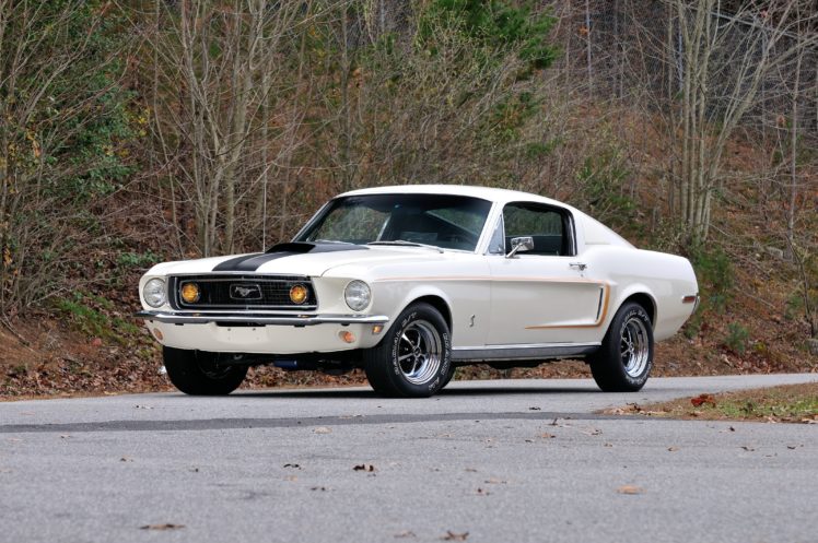 1968, Ford, Mustang, Gt, Fastback, White, Muscle, Classic, Old, Usa, 4288×2848 01 HD Wallpaper Desktop Background
