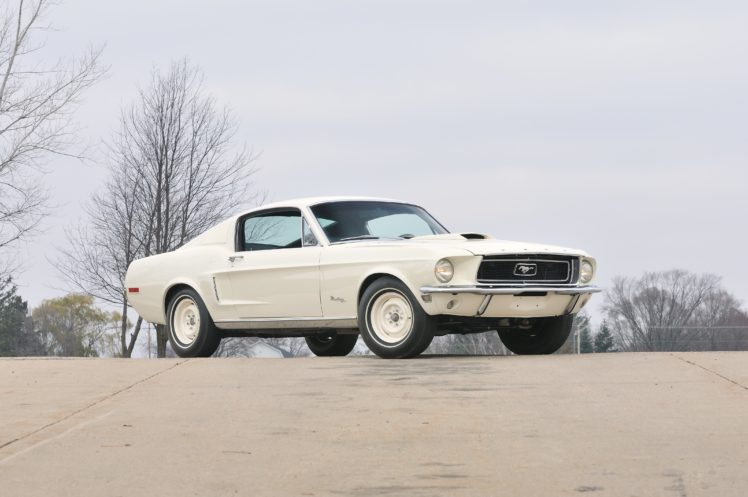 1968, Ford, Mustang, Lightweight, White, Muscle, Classic, Old, Usa, 4288×2848 01 HD Wallpaper Desktop Background