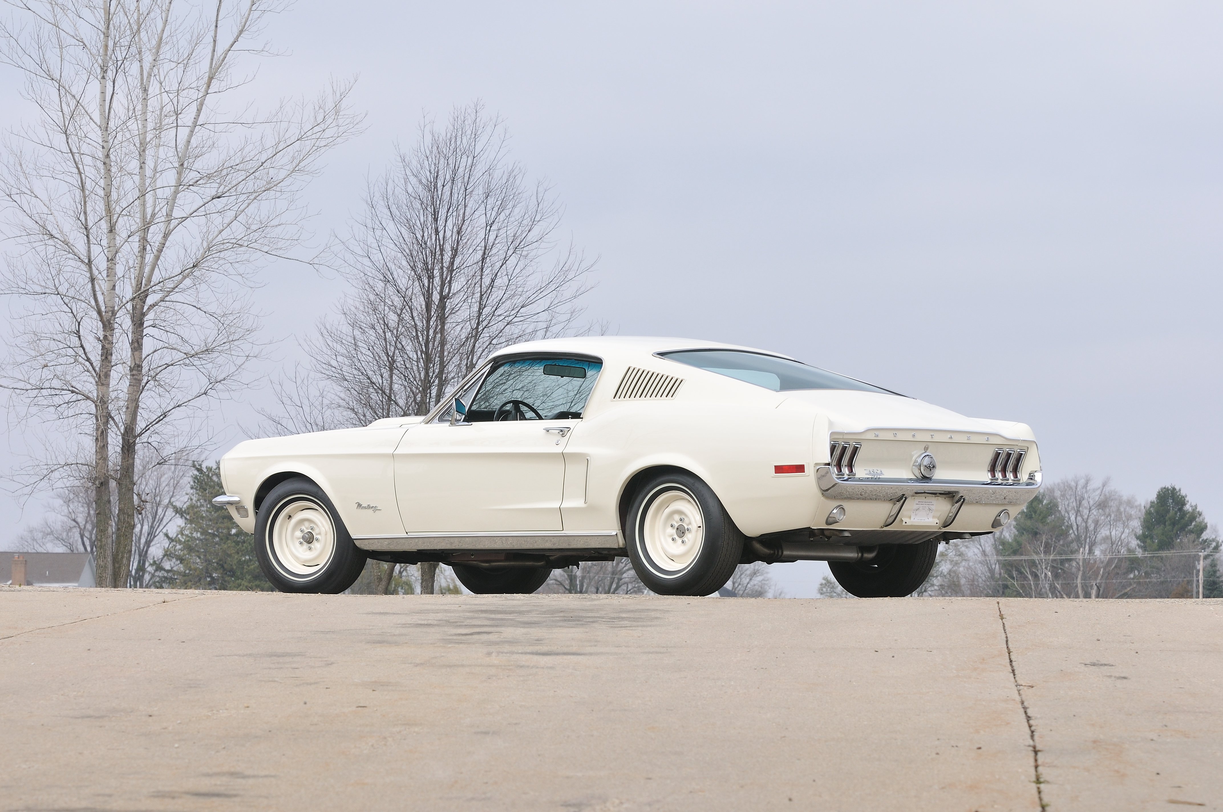 1968, Ford, Mustang, Lightweight, White, Muscle, Classic, Old, Usa, 4288x2848 02 Wallpaper