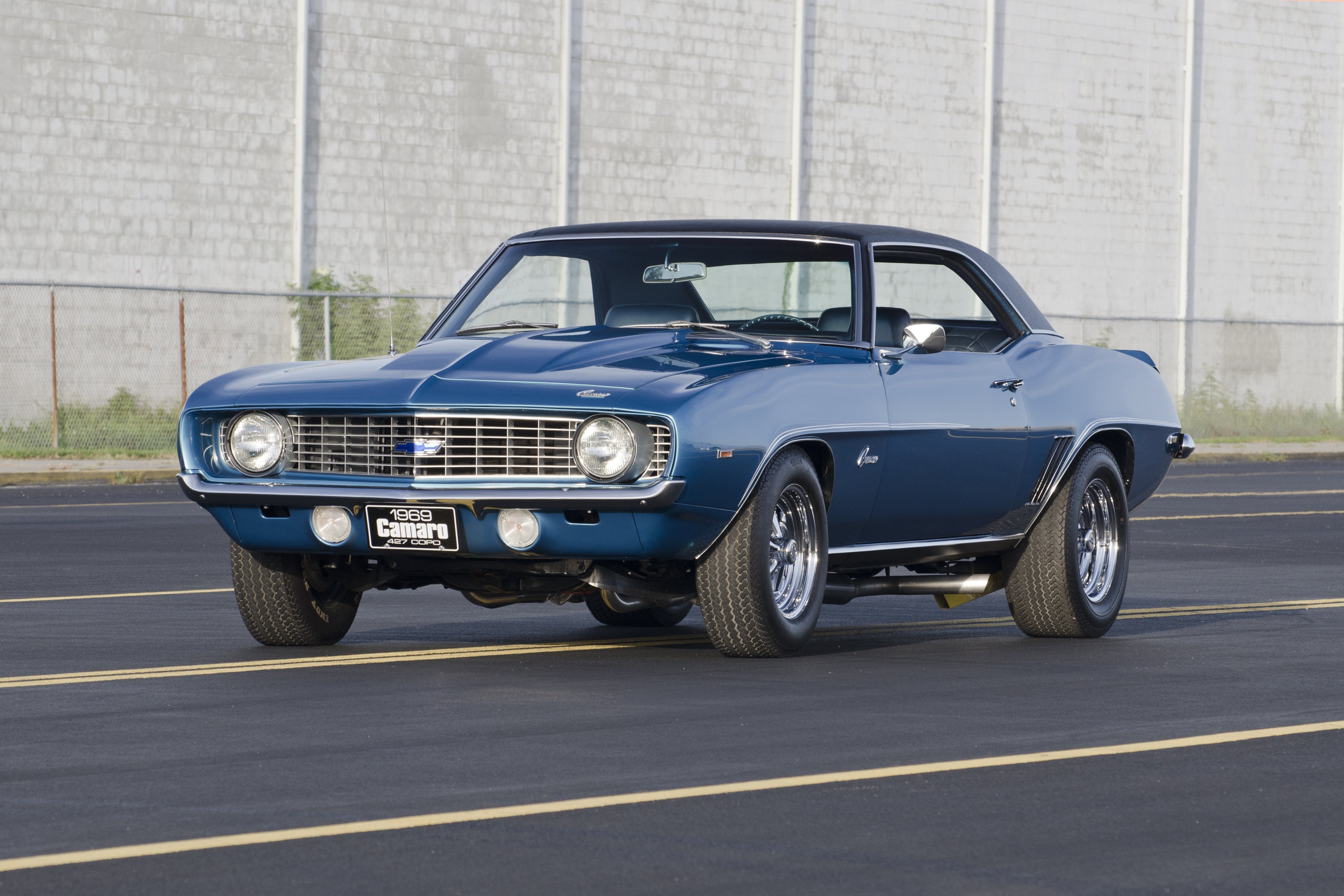 1969, Chevrolet, Chevy, Copo, Camaro, Blue, Muscle, Classic, Usa ...