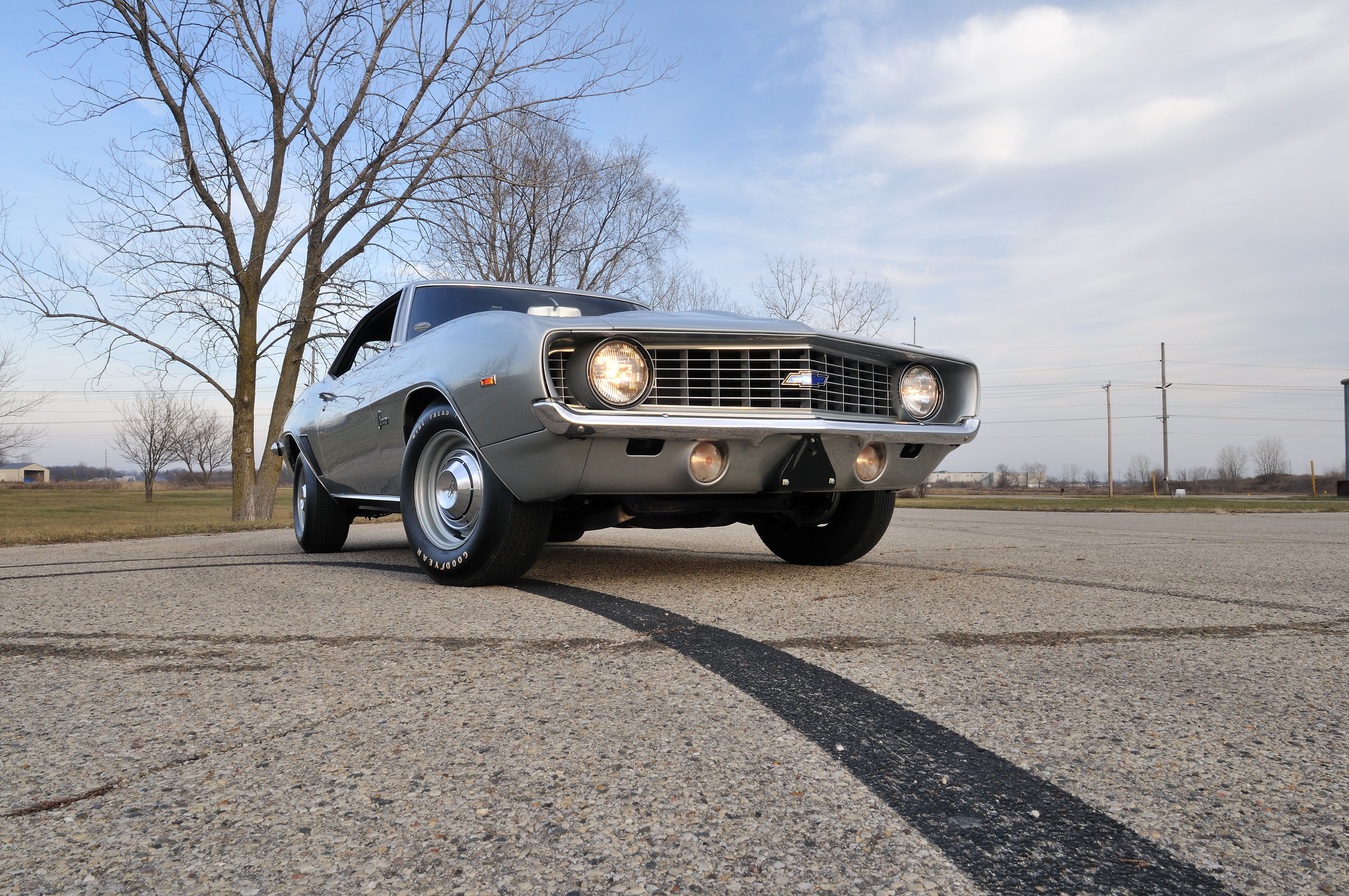 1969, Chevrolet, Chevy, Copo, Camaro, Silver, Muscle, Classic, Usa, 4200x2790 05 Wallpaper