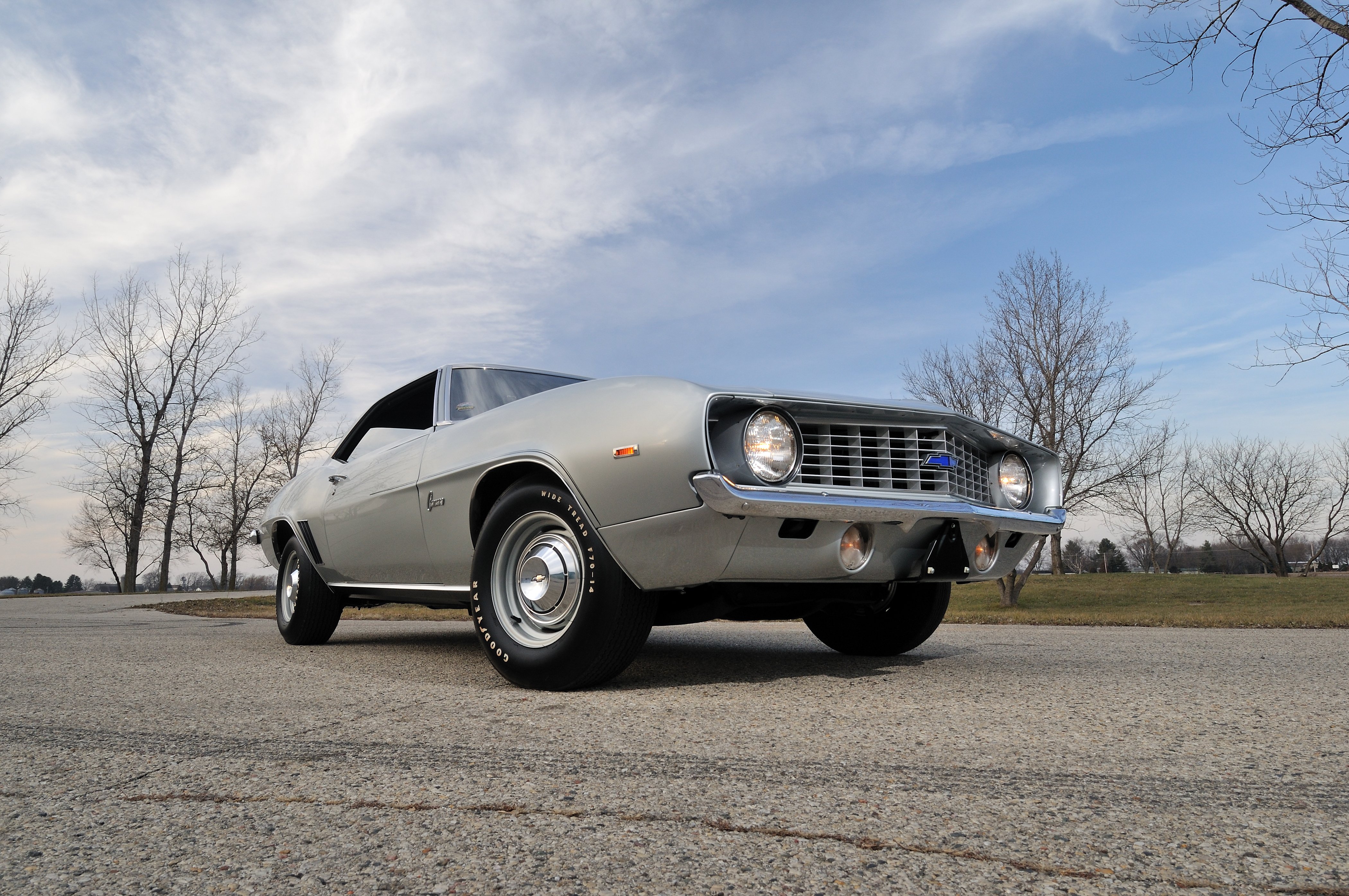 1969, Chevrolet, Chevy, Copo, Camaro, Silver, Muscle, Classic, Usa, 4200x2790 06 Wallpaper