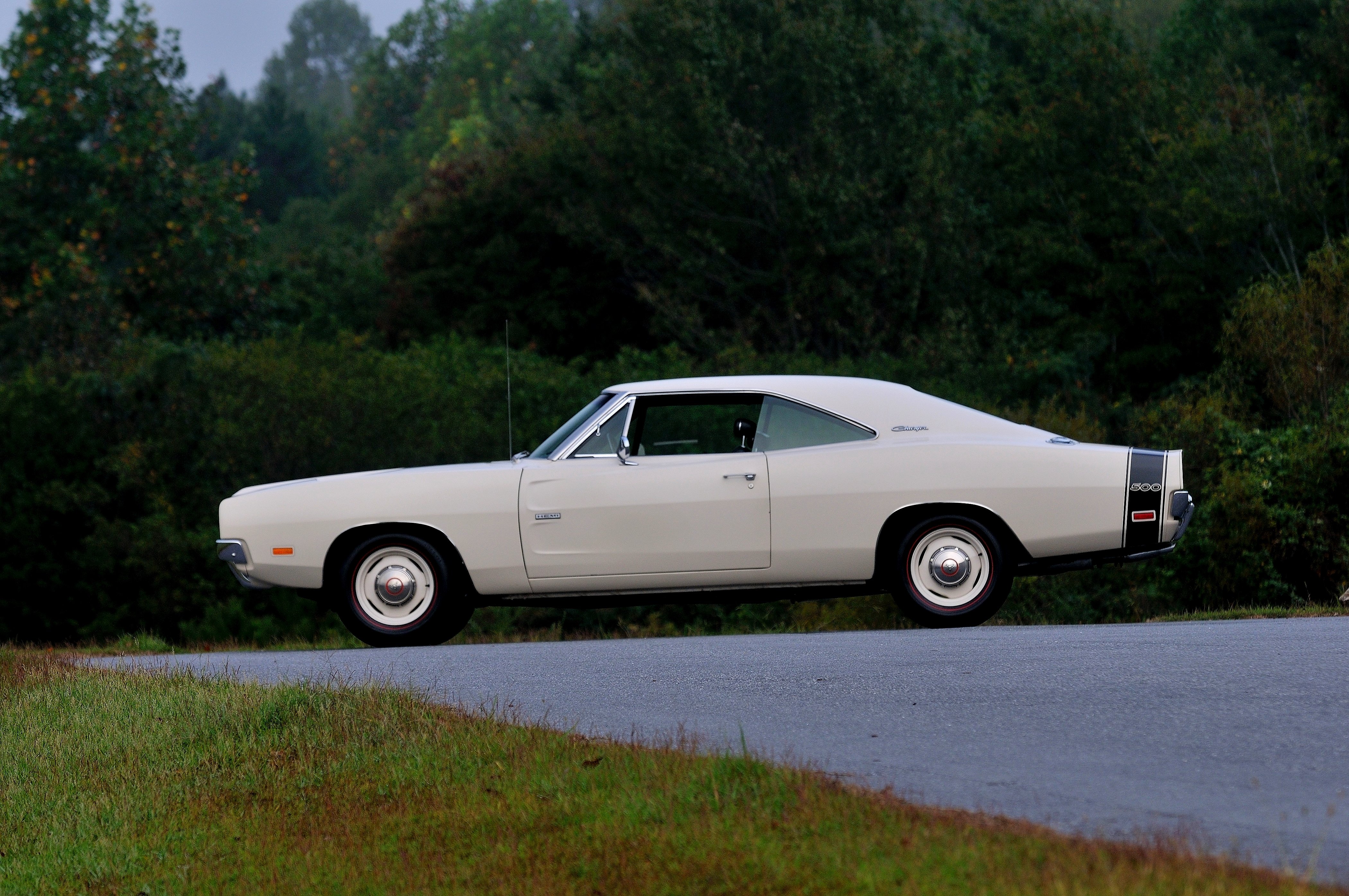 1969, Dodge, Hemi, Charger, Rt, 500, White, Muscle, Classic, Usa, 4200x2790 02 Wallpaper