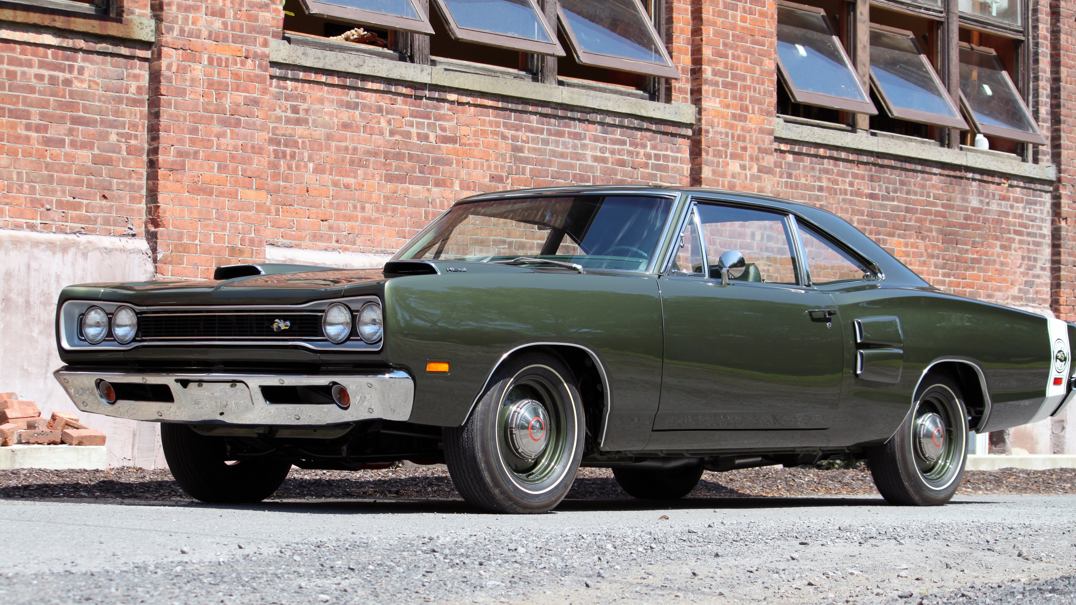 1969, Dodge, Hemi, Super, Bee, Green, Muscle, Classic, Usa, 4500x2530 02 Wallpaper