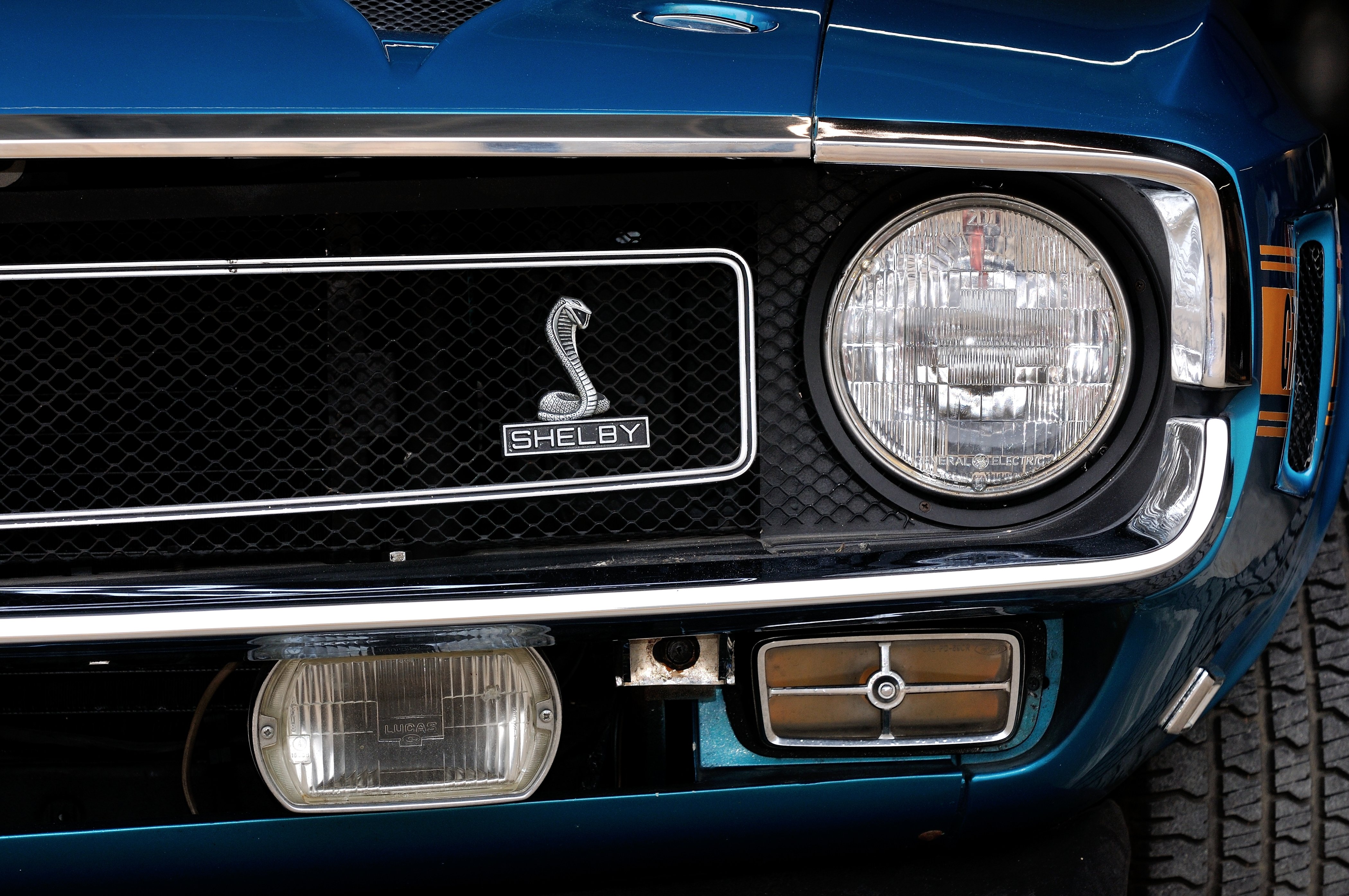 1969, Ford, Mustang, Convertible, Shelby, Gt500, Cobra, 428, Jet, Muscle, Classic, Blue, Usa, 4200x2790 04 Wallpaper