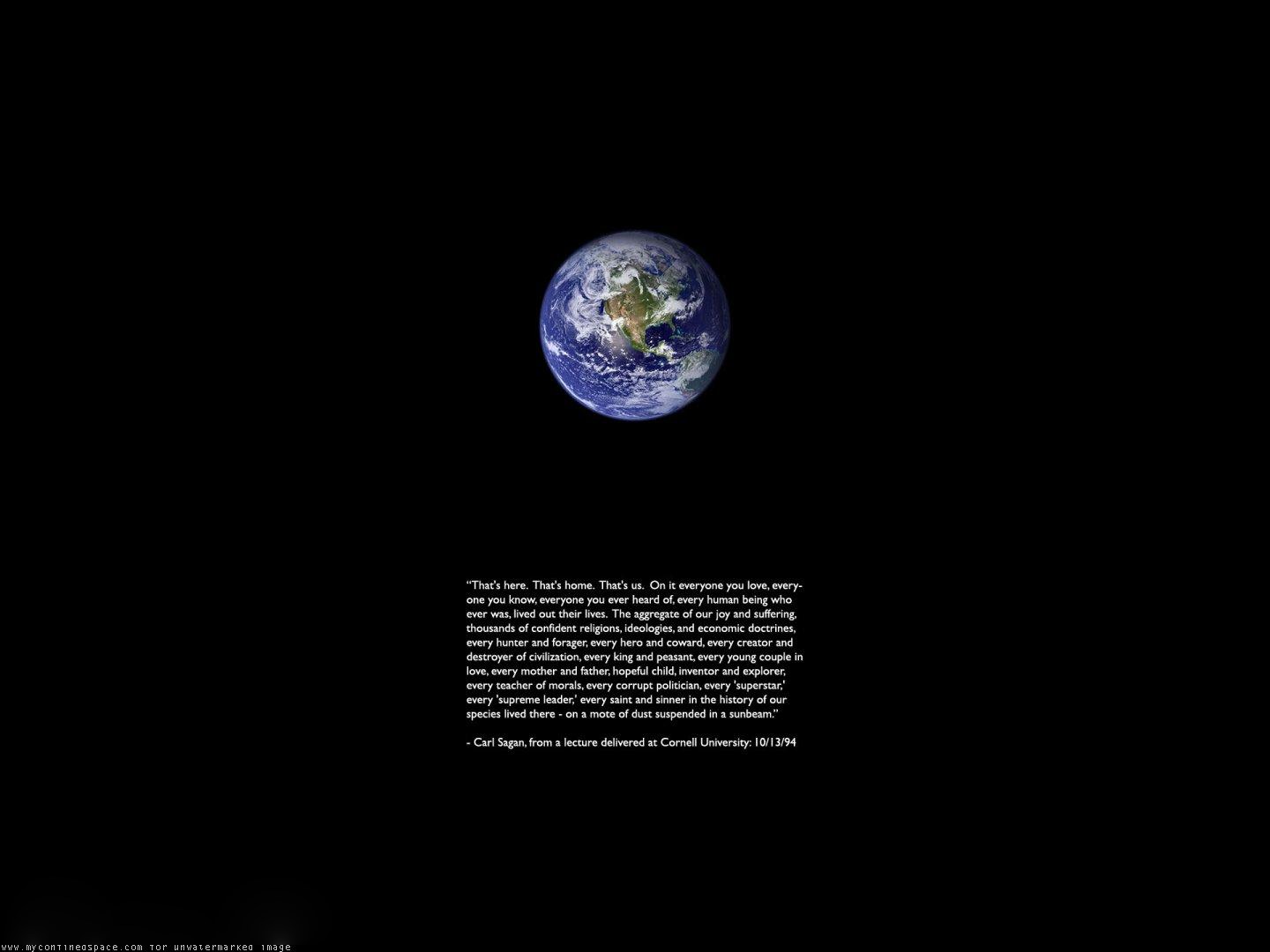 quotes, Earth, Carl, Sagan Wallpaper