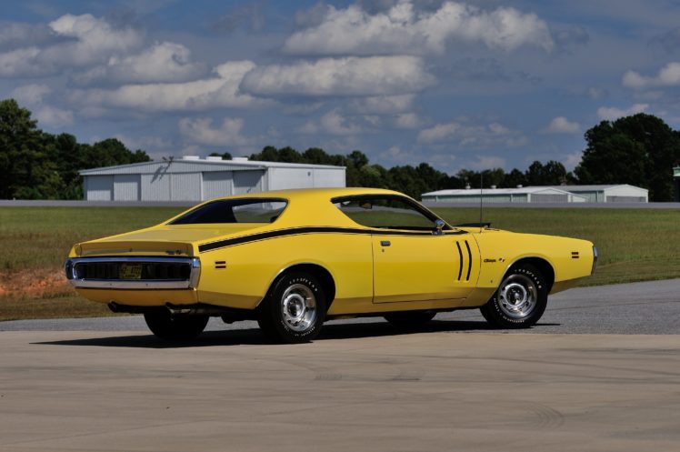 1971, Dodge, Hemi, Charger, Rt, Yellow, Muscle, Classic, Old, Usa, 4288×2848 03 HD Wallpaper Desktop Background