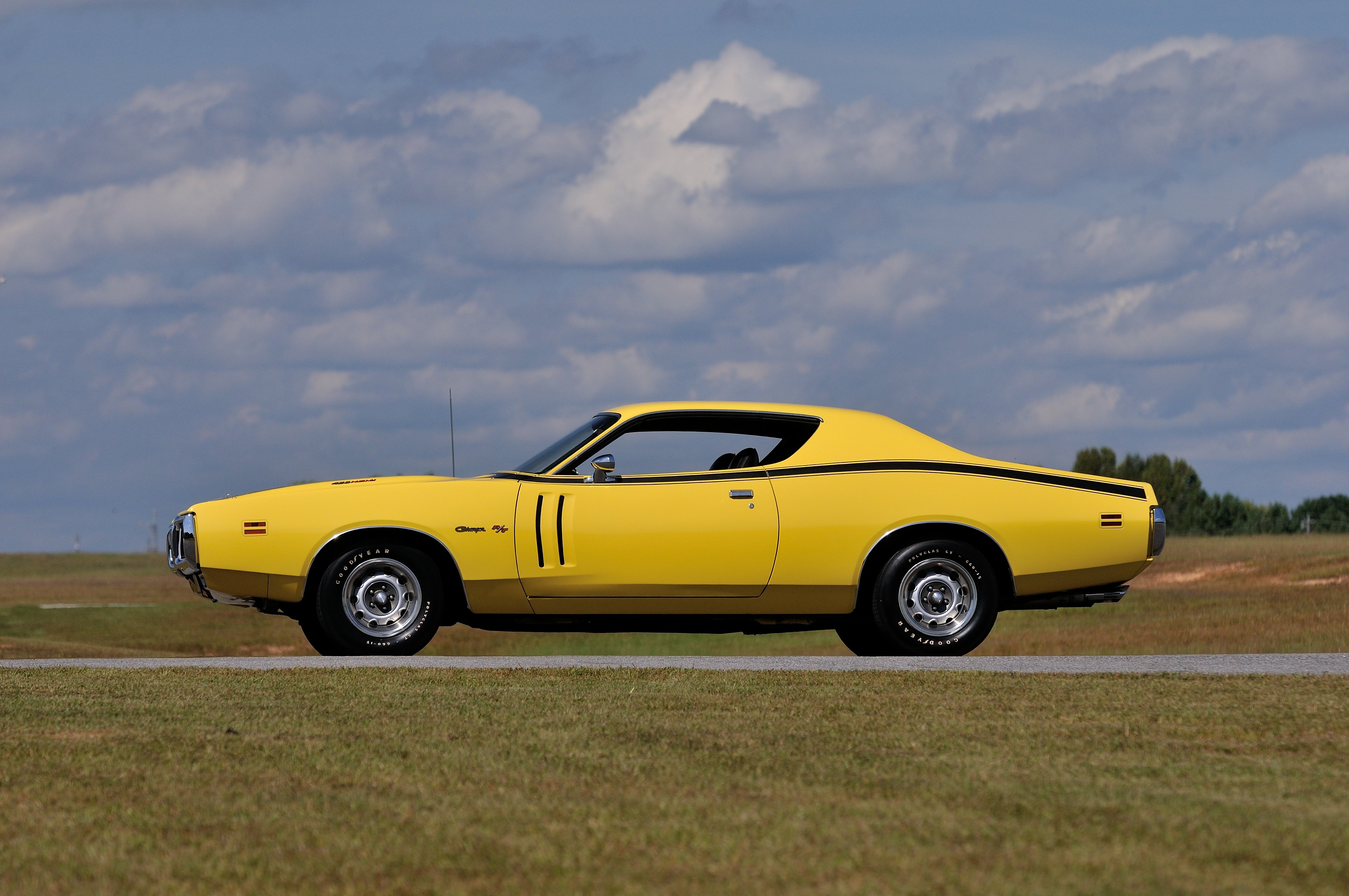 1971, Dodge, Hemi, Charger, Rt, Yellow, Muscle, Classic, Old, Usa, 4288x2848 02 Wallpaper
