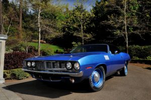 1971, Plymouth, Hemi, Cuda, Convertible, Muscle, Classic, Old, Blue, Usa, 4200×2790 07