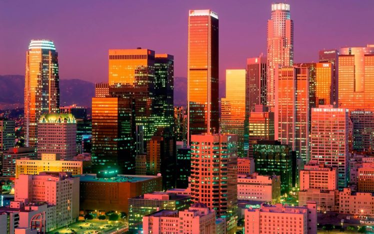 downtown, Los, Angeles HD Wallpaper Desktop Background