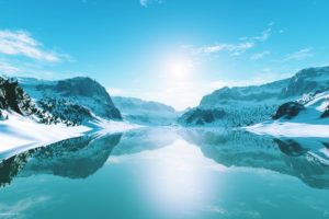 nature, Landscapes, Earth, Snow, Sky, Sunny, Clouds, Lakes, Cold, Winter