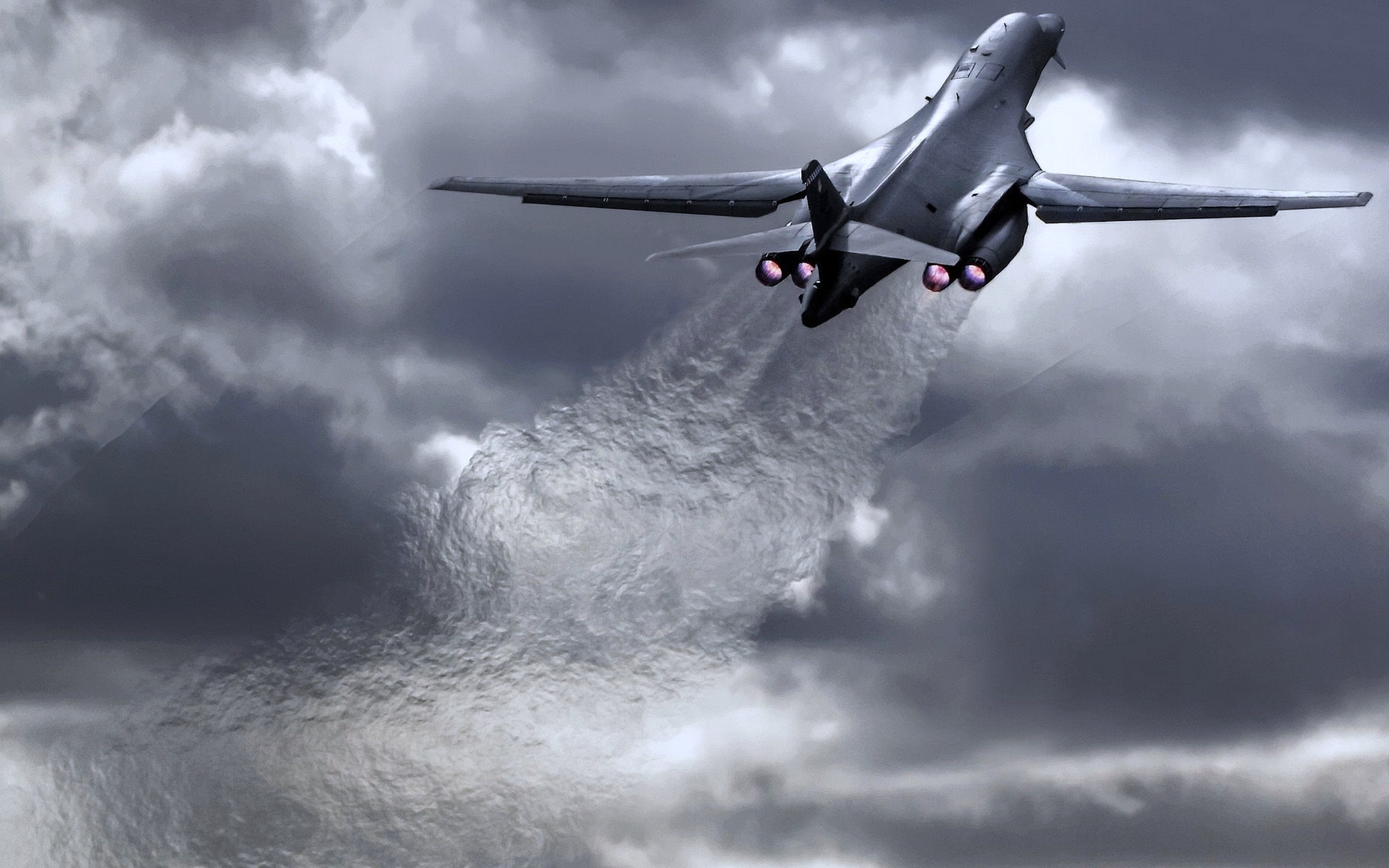 aircrafts, Attack, Bombing, Clouds, Earth, Flights, Landscapes, Military, Nature, Review, Sky, Warplanes Wallpaper