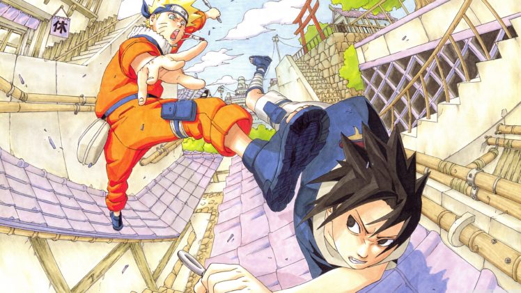 anime, Series, Naruto, Character, Sasuke, Fight HD Wallpaper Desktop Background