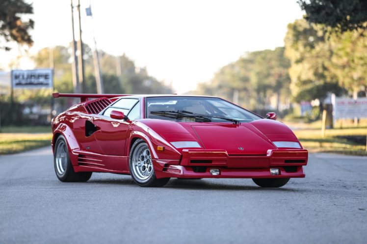 1989, Lamborghini, Countach, 25th, Anniversary, Supercar, 4200×2800 01 HD Wallpaper Desktop Background