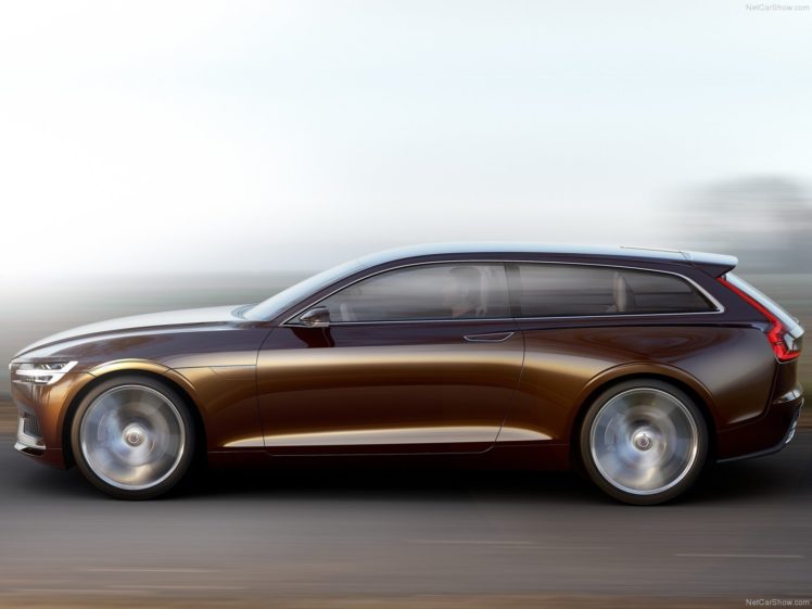 2014, Brown, Cars, Concept, Estate, Motors, Road, Speed, Volvo, Wagon HD Wallpaper Desktop Background