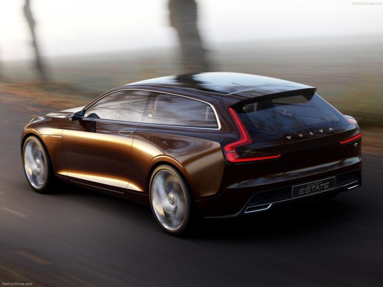 2014, Brown, Cars, Concept, Estate, Motors, Road, Speed, Volvo, Wagon HD Wallpaper Desktop Background
