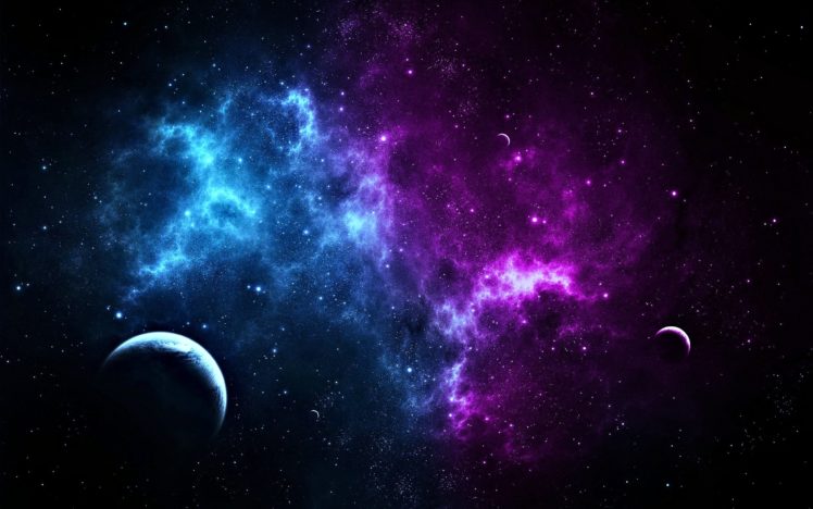 Colors Galaxy Glow Nebula Pink Planets Sky Space Stars