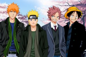 anime, Series, Naruto, Bleach, Fairy, Tail, One, Piece, Charcters, Boys