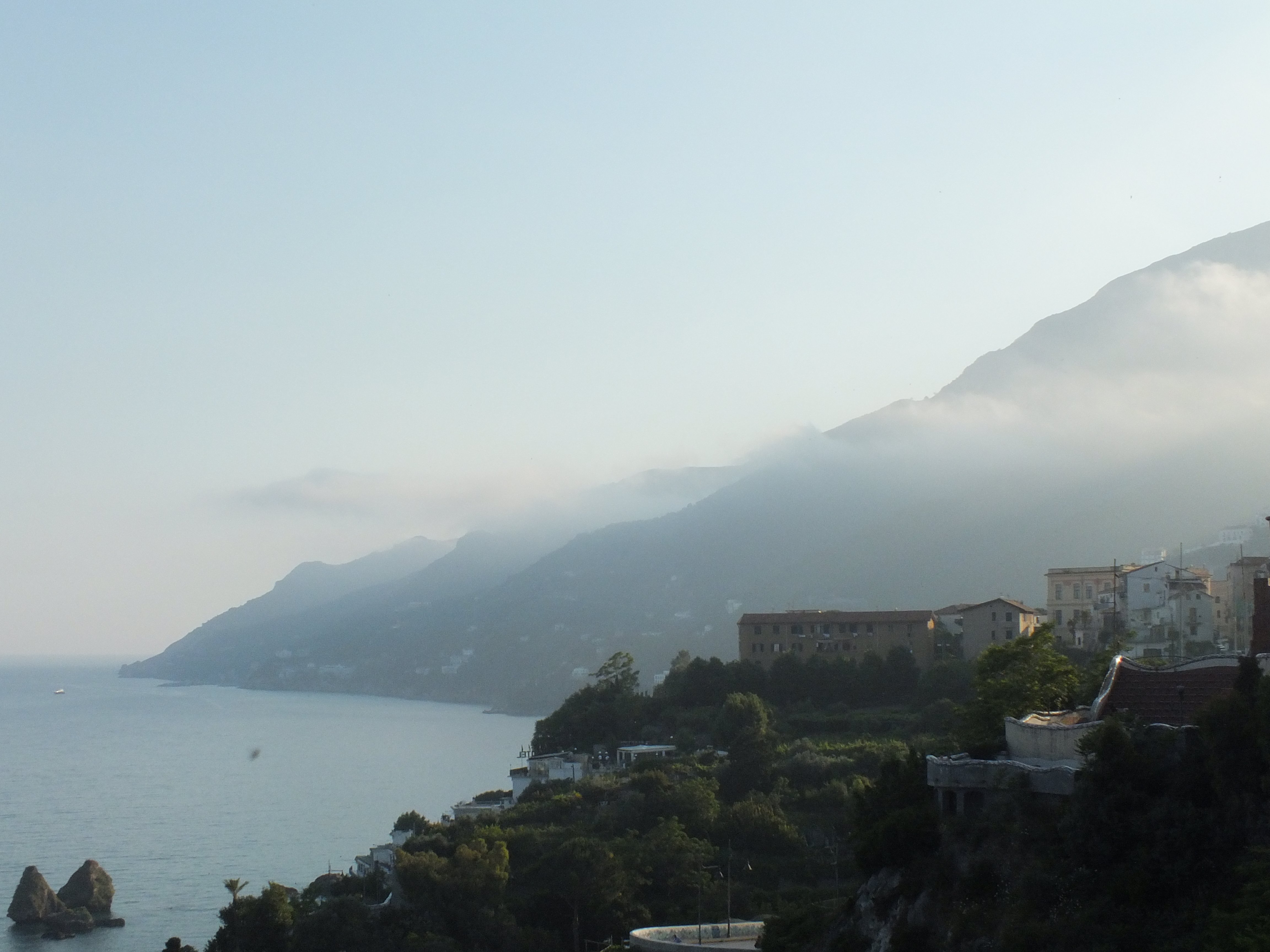 fog, Mountain, Peak, Sea, Ocea Wallpaper