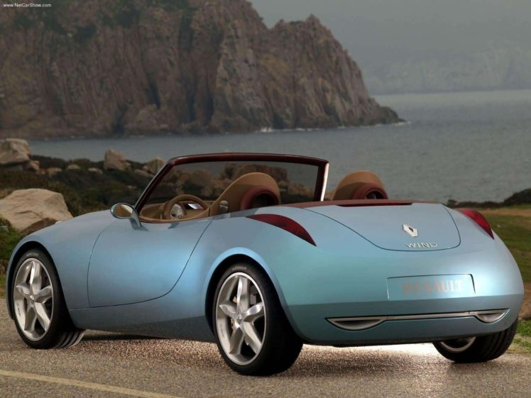 renault, Wind, Concept, Cars, Convertible, 2004 HD Wallpaper Desktop Background