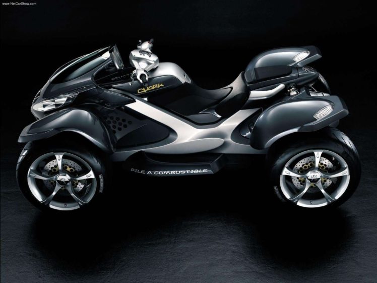 peugeot, Quark, Concept, Motorcycle, 2004 HD Wallpaper Desktop Background