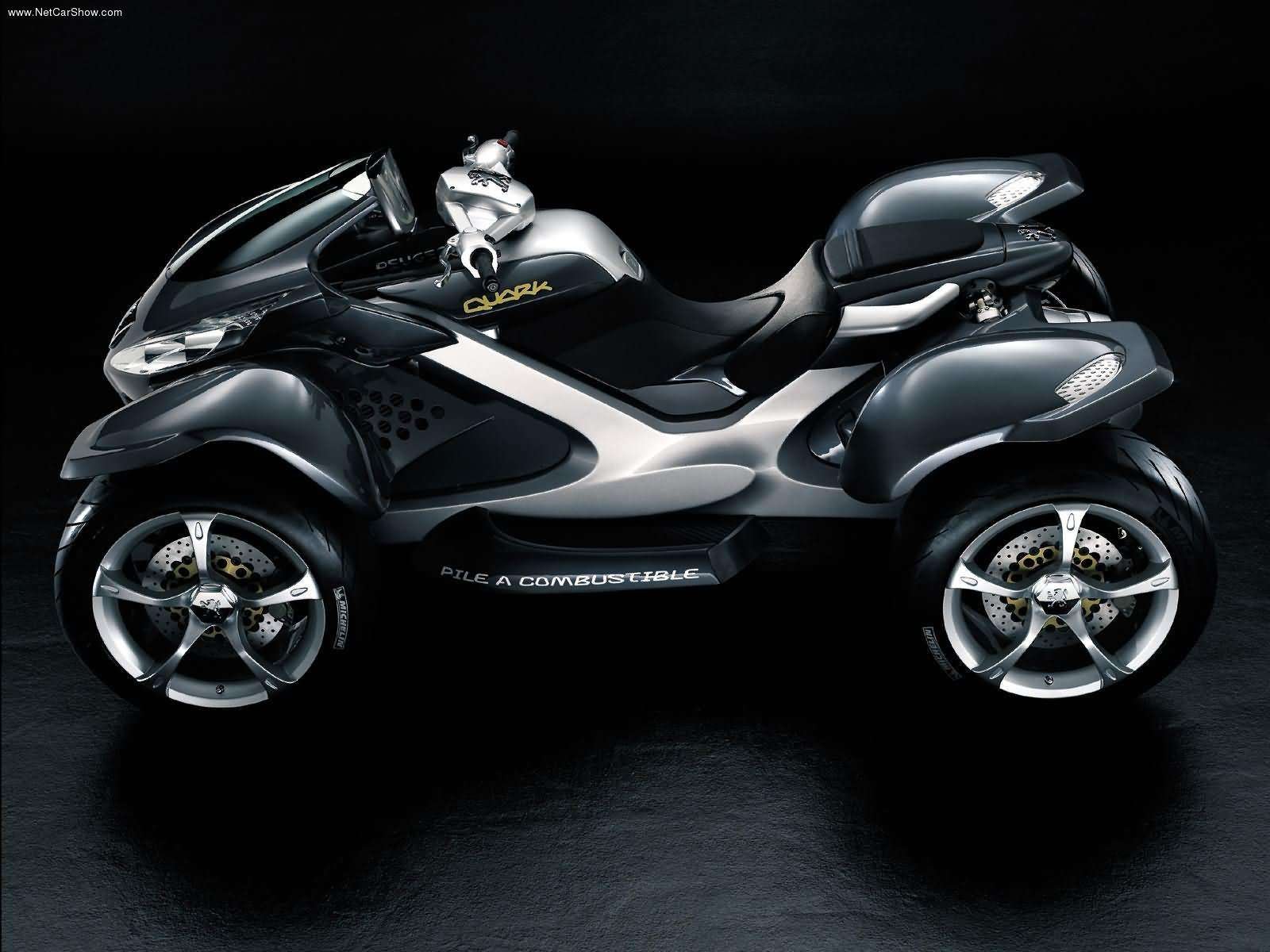 peugeot, Quark, Concept, Motorcycle, 2004 Wallpaper