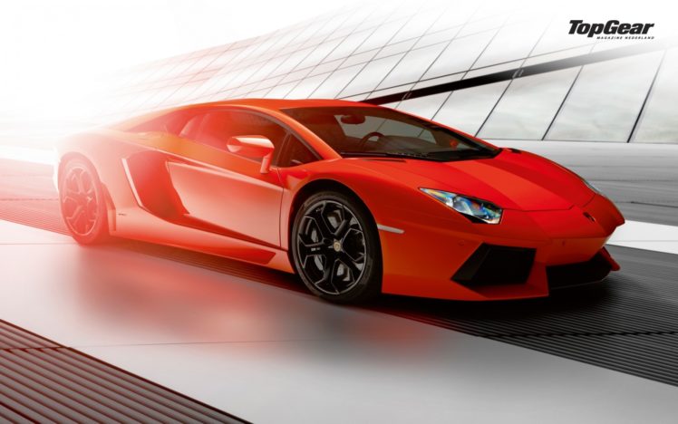 top, Gear, Lamborghini, Lamborghini, Aventador, Red, Cars HD Wallpaper Desktop Background