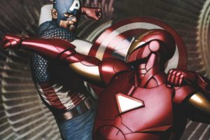iron, Man, Captain, America, Marvel, Comics