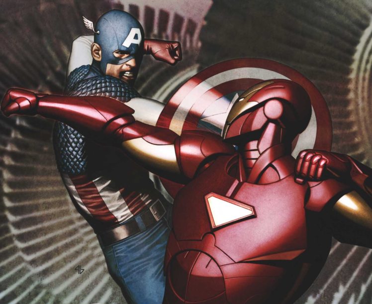 iron, Man, Captain, America, Marvel, Comics HD Wallpaper Desktop Background