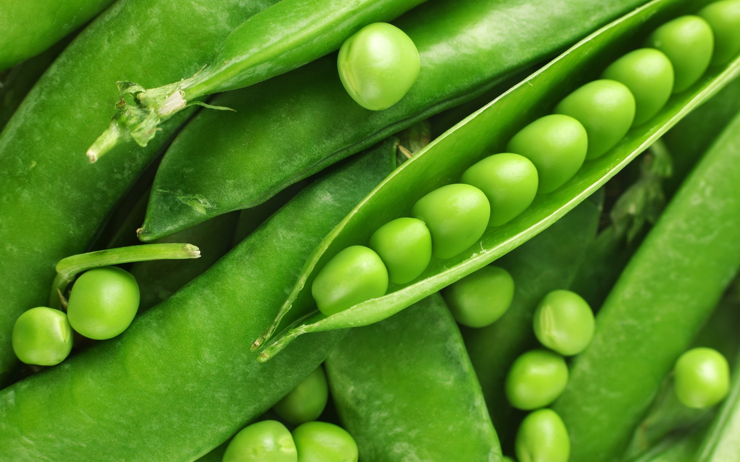 fresh, Green, Peas Wallpaper