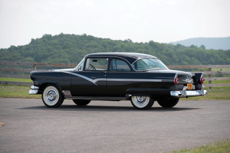 1956, Ford, Fairlane, Club, Sedan, Cars, Classic HD Wallpaper Desktop Background