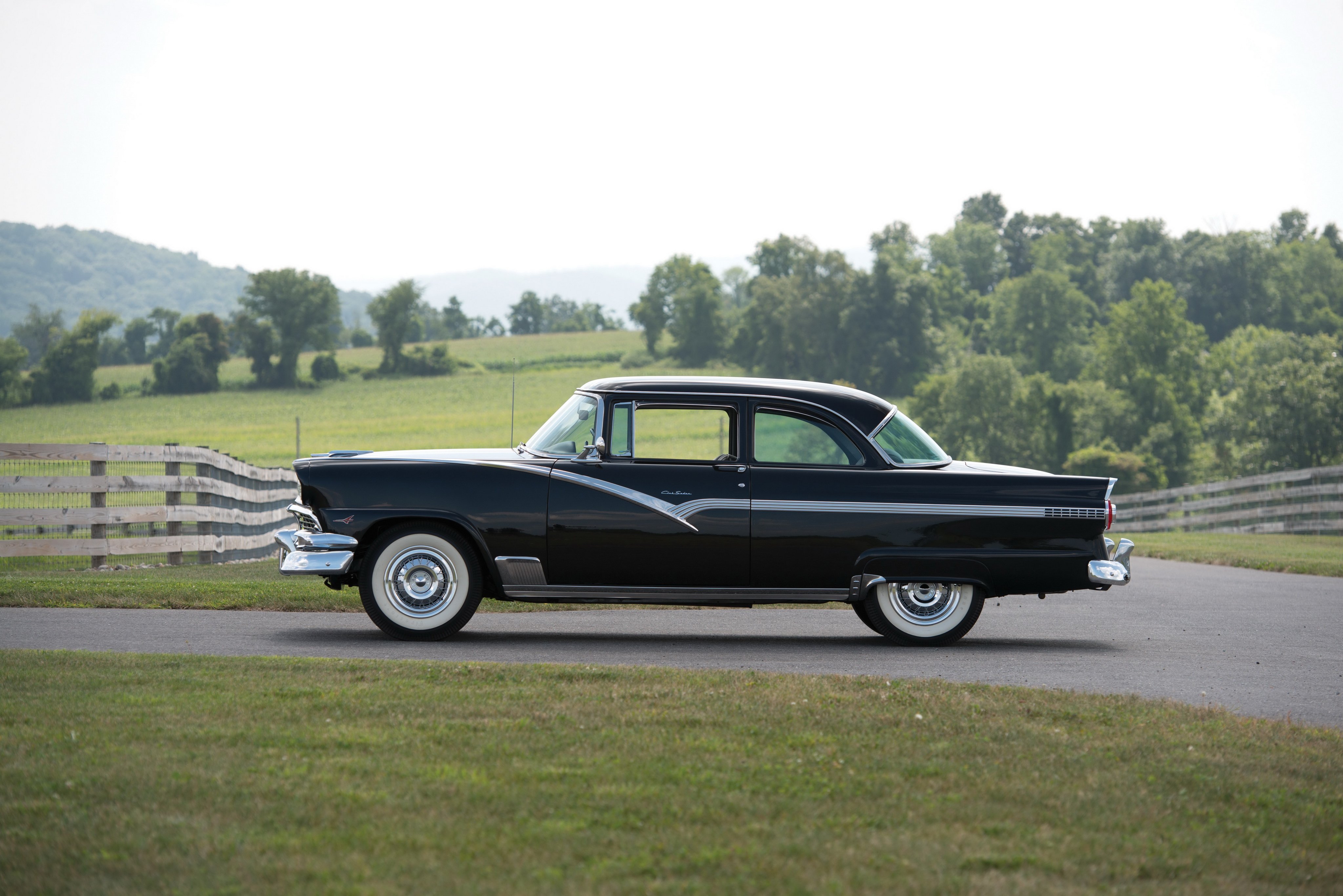 1956, Ford, Fairlane, Club, Sedan, Cars, Classic Wallpaper