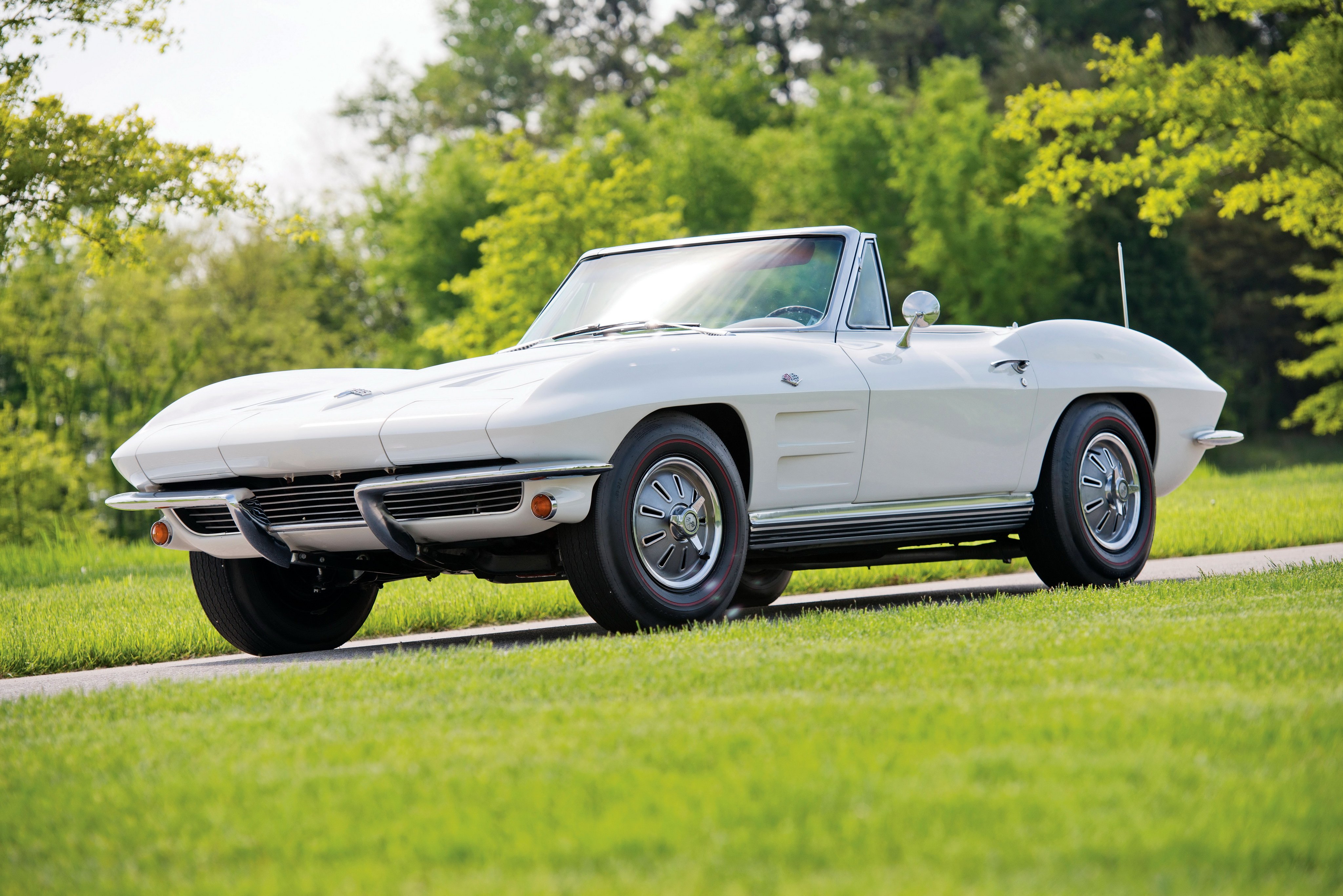1964, C2, Chevy, Corvette, Sting, Ray, Convertible, Classic, Cars Wallpaper