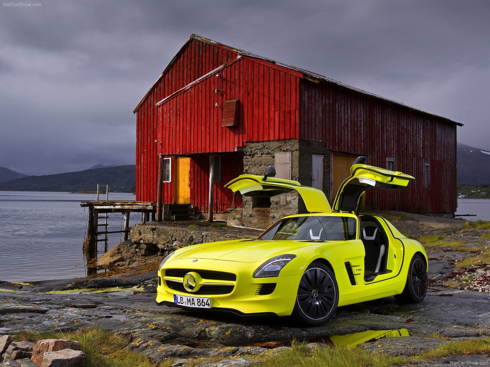 mercedes, Benz, Sls, Amg, E cell, Concept, Cars, Electric, 2010 Wallpaper