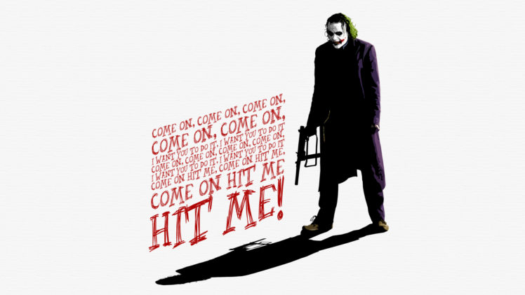 batman, The, Joker, Typography HD Wallpaper Desktop Background