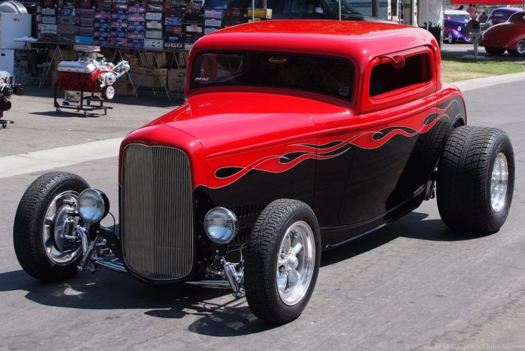 1932, Ford, Coupe, 3, Window, Hotrod, Hot, Rod, Streetrod, Street, Usa, 1920×1285 05 HD Wallpaper Desktop Background