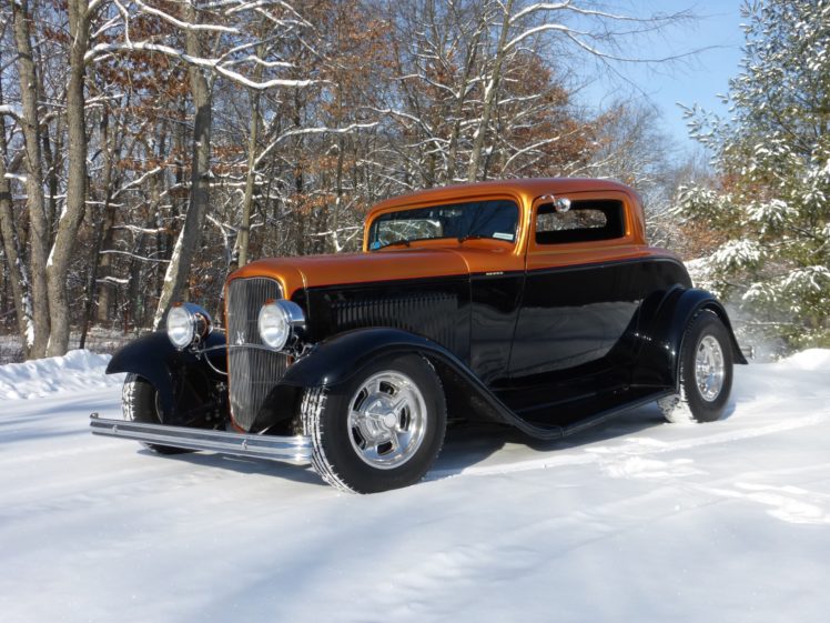 1932, Ford, Coupe, 3, Window, Hotrod, Hot, Rod, Streetrod, Street, Usa, 2560×1920 01 HD Wallpaper Desktop Background