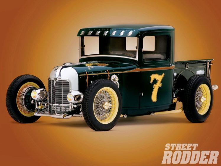 1932, Ford, Pickup, Hotrod, Hot, Rod, Custom, Old, School, Usa, 1600×1200 09 HD Wallpaper Desktop Background