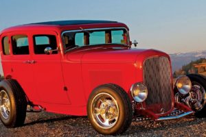 1932, Ford, Sedan, Tudor, 4, Door, Hotrod, Streetrod, Hot, Rod, Street, Red, Uda, 1920×1080 01