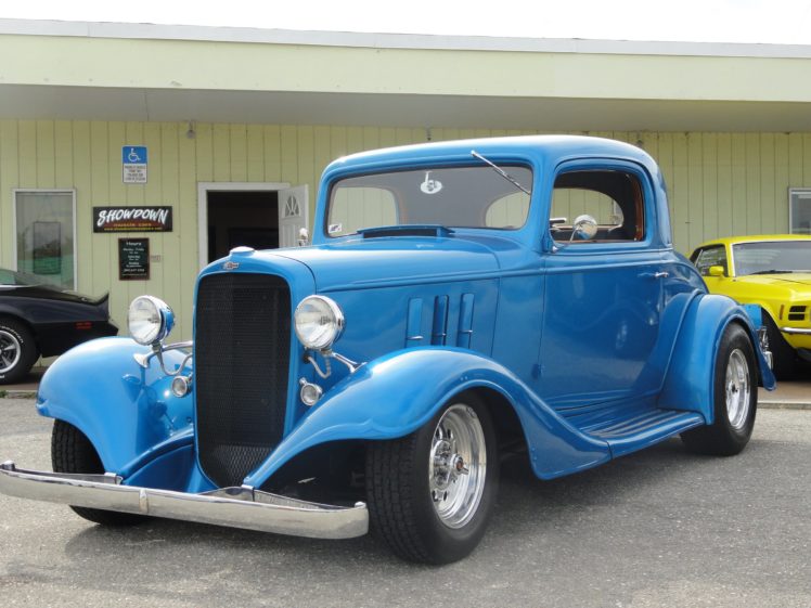 1933, Chevrolet, Chevy, Coupe, Hotrod, Streetrod, Hot, Rod, Street, Blue, Usa, 2592×1944 03 HD Wallpaper Desktop Background