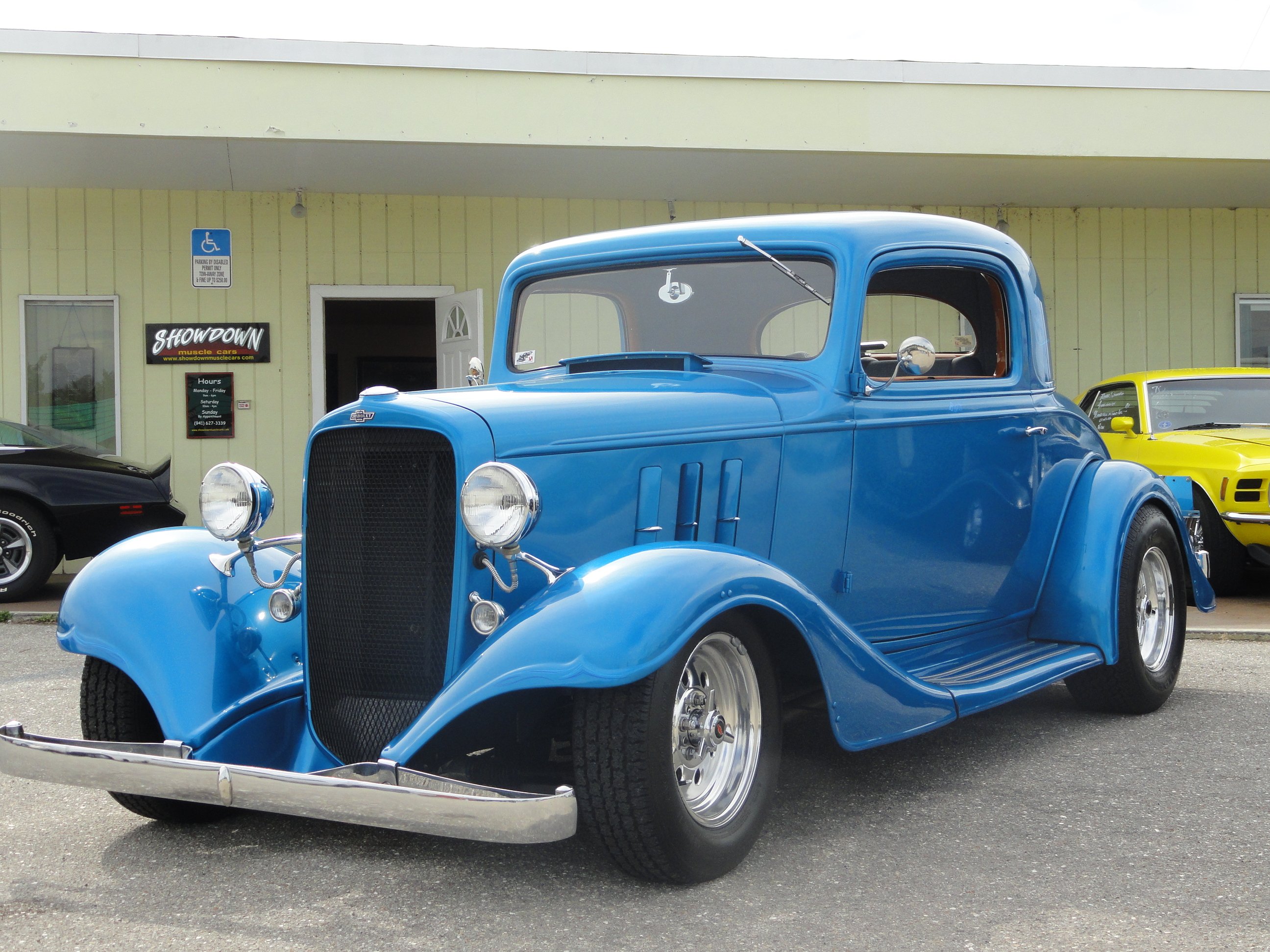 1933, Chevrolet, Chevy, Coupe, Hotrod, Streetrod, Hot, Rod, Street, Blue, Usa, 2592x1944 03 Wallpaper