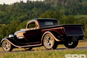 1933, Dodge, Pickup, Hotrod, Hot, Rod, Streetrod, Street, Black, Usa, 1600x1200 03