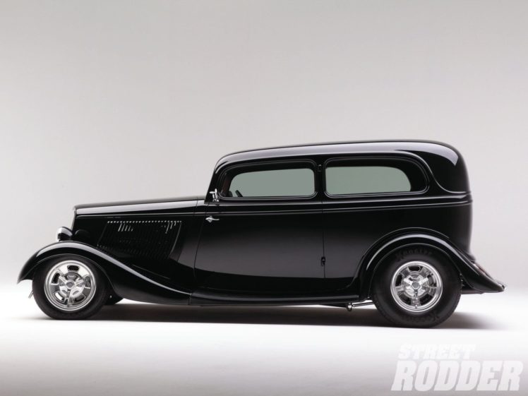 1933, Ford, Tudor, Sedan, 2, Door, Hotrod, Hot, Rod, Streetrod, Street, Black, Usa, 1600×1200 02 HD Wallpaper Desktop Background