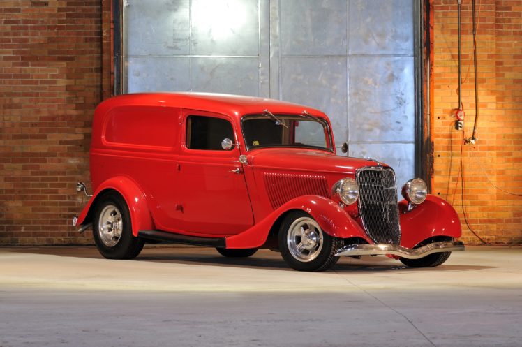 1933, Ford, Sedan, Delivery, Streetrod, Hotrod, Hot, Rod, Street, Red, Usa, 4200×2790 01 HD Wallpaper Desktop Background