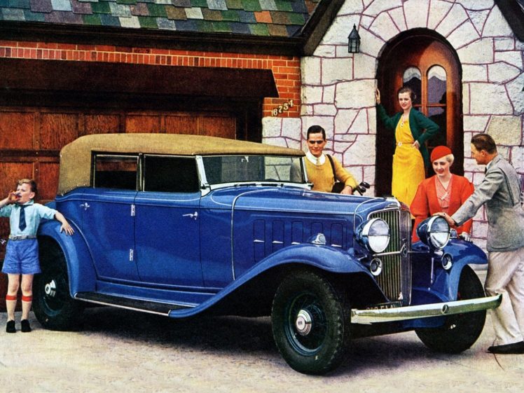 1933, Nash, Ambassador, Eight, Convertible, Classic, Old, Retro, Vintage, Blue, Usa, 1440×1080 01 HD Wallpaper Desktop Background
