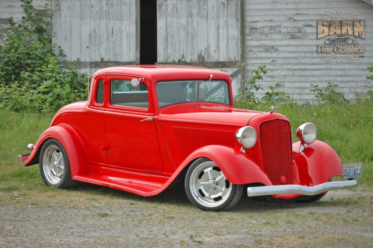 1933, Plymouth, Coupe, 5, Window, Hotrod, Streetrod, Hot, Rod, Street, Red, Usa, 1500×1000 14 HD Wallpaper Desktop Background